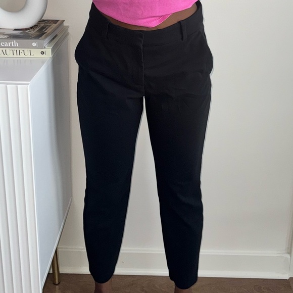 H&M Black Straight-Leg Ankle Dress Pants - Picture 1 of 7